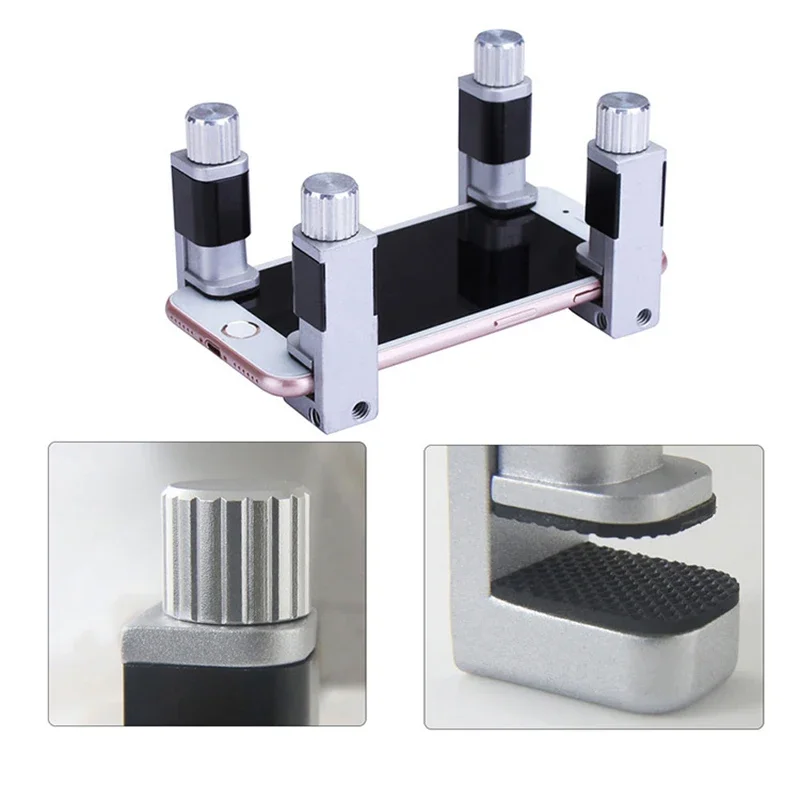 

4pcs Adjustable Alloy Clip Fixture Clamp Phone LCD Screen Fixing Fixture Clip Set Metal Fastening Clamp Adjustable Clamp Tools