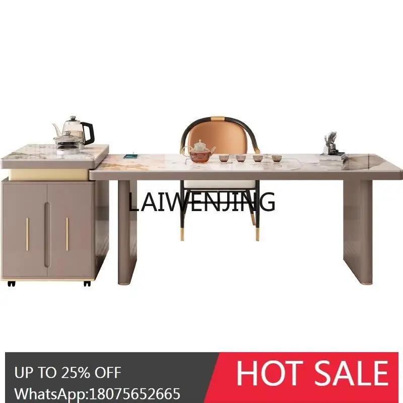 simple rock slab Kung Fu Island Office tea tray integrated tea table and chair combination multi-function