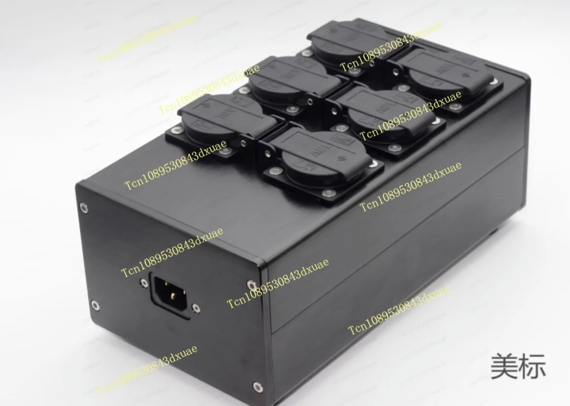 6 aluminum alloy power plug, audio power strip power distributor