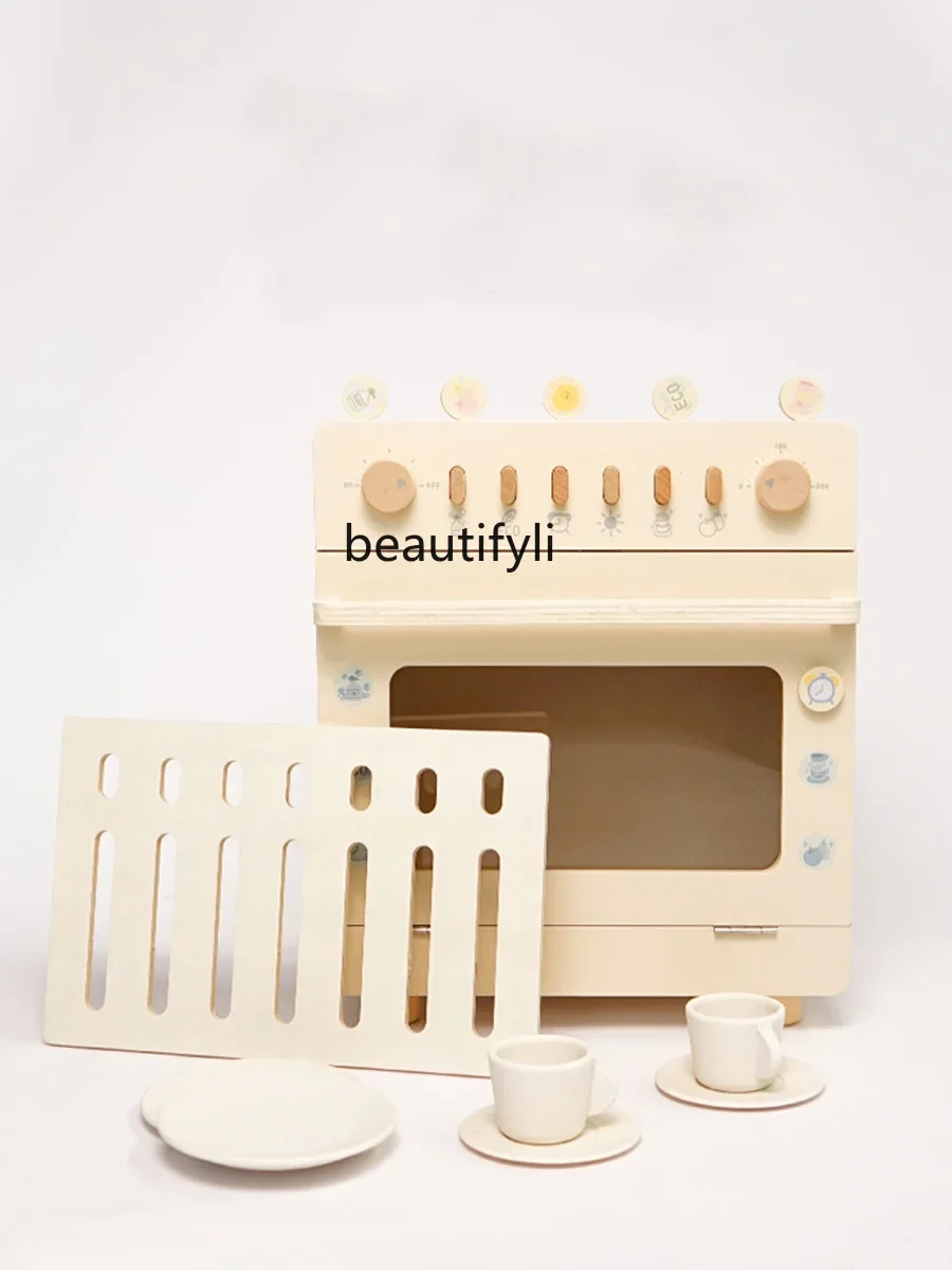 Kids Play House Wooden Wooden Oven Dishwasher Boys Girls Dolls Home Kitchen Simulation Toys