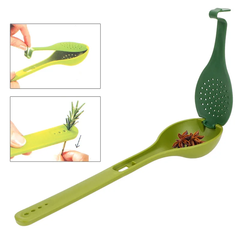 50pcs Spice Packet Filter Spoon Long Handle Soup Spoon Multi-purpose Condiment Boiled Soup Tool Kitchen Accessories
