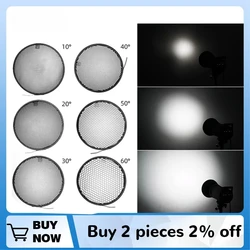 Origina Honeycomb Grid Diffuser 6.7'' 17cm 10 20 30 40 50 60 Degree for Bowens Standard Reflector Photography Studio Flash Light
