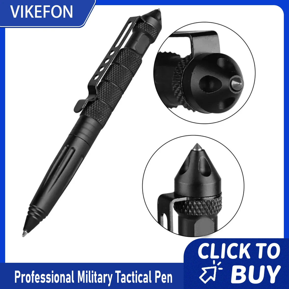 B2 Wolfram Steel Head Tactical Pen EDC Multi-Tool Window Breaker Outdoor Survival Tool Self Defense Pen - view 5