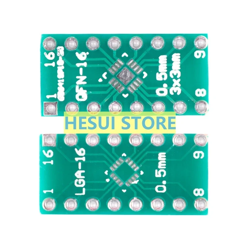 LGA16/QFN16 adapter patch turn straight insert DIP 0.5mm spacing IC test board