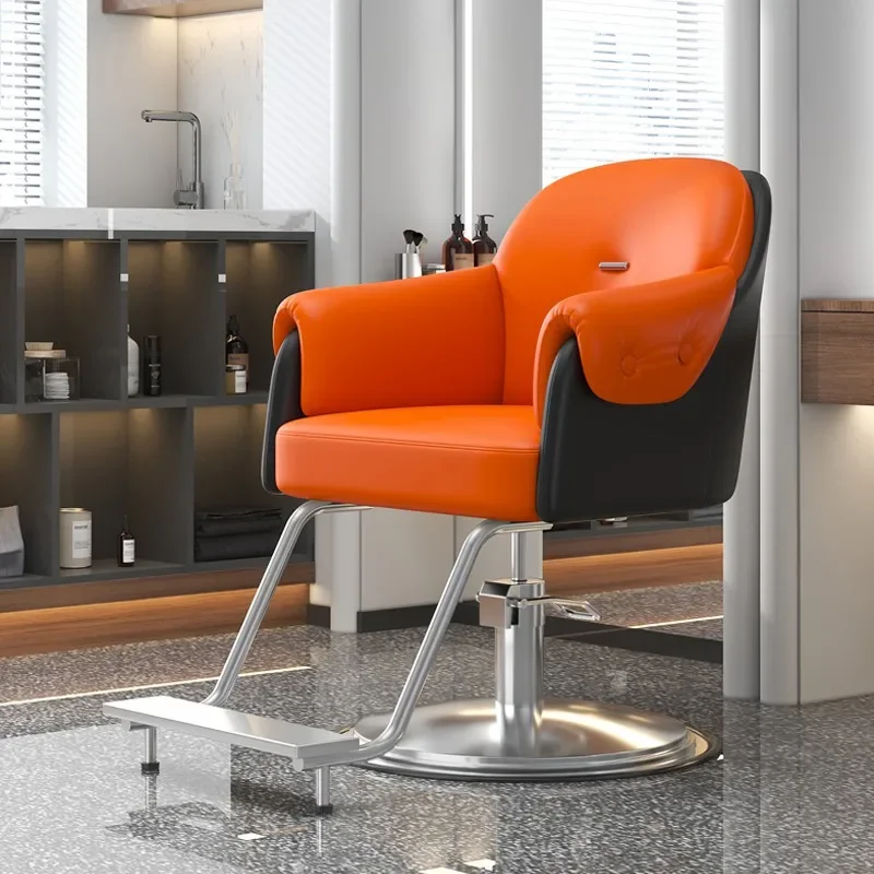 Luxury Minimalist Professional Modern Barber Chairs Footrest Design Salon Chairs Simple Silla De Corte De Pelo Salon Furniture
