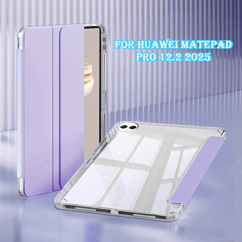 

Чехол для Huawei MatePad Pro 13,2 12,2 2025 с держателем для ручек, акриловая прозрачная задняя подставка для планшета, чехол для MatePad Air 12 11,5s