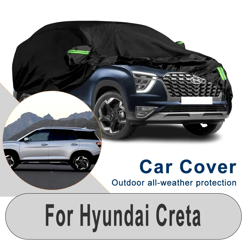 

Snowproof Dustproof Car Cover for Hyundai Creta - Winter Summer Outdoor Waterproof Sunproof Auto Protection Accessory
