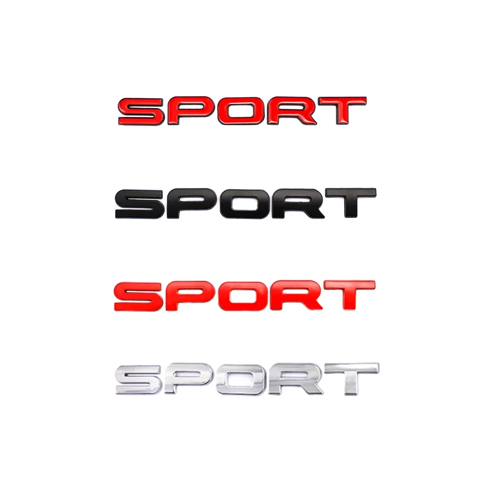 3D Metal SPORT Premium Car Side Fender Rear Trunk Emblem Badge Decal Car Sticker Accessories for Automoblie Decoration