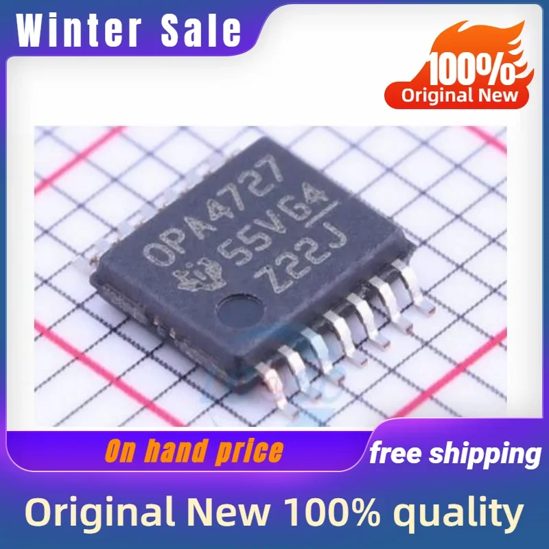 5PCS New original OPA4727AIPWR OPA4727 TSSOP14 quality goods