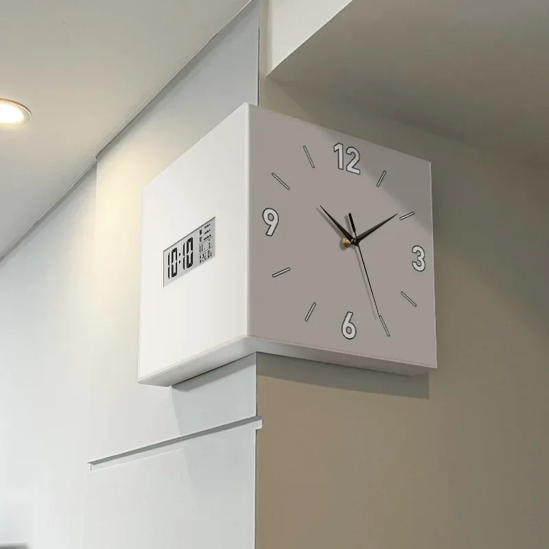 Living room corner perpetual calendar electronic screen clock 2025 new home LCD corner clock