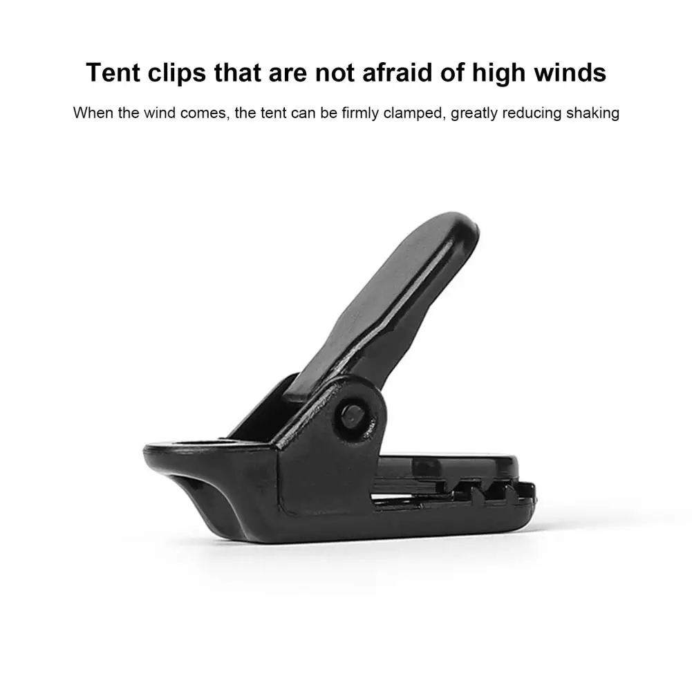 Fixed Tent Clip Tent Clips 10pcs Portable Camping Crocodile Clips for Windproof Tent Awning Fixing Outdoor Canopy Clip