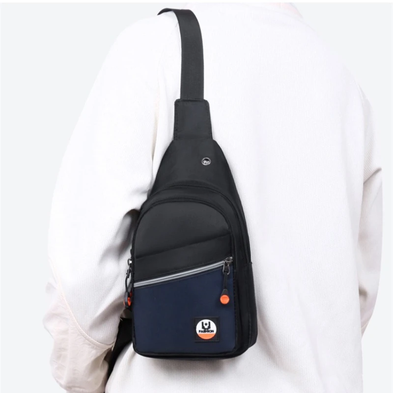 Men's Korean version of the multi-layer pockets shoulder crossbody bag new tide with outdoor sports backpack fashion chest bags