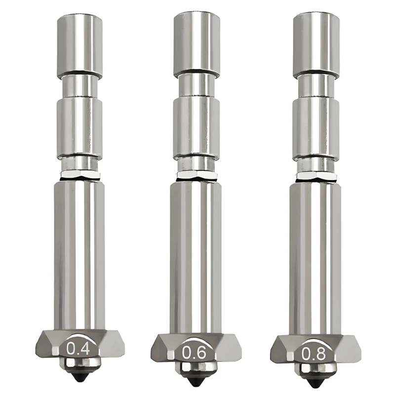 P5EA 2Pcs Hardened Steel 3D Printer Nozzles for 3Max Pinter Nozzle cDurable And Precise Printer Nozzle Replace