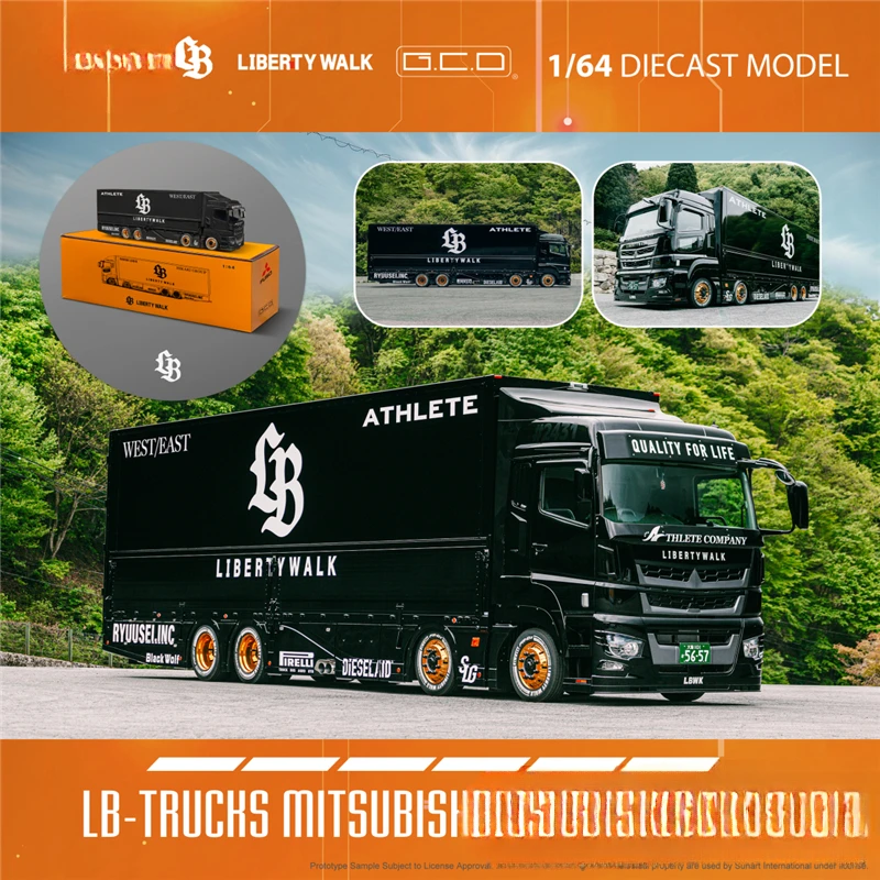 

**Coming Soon ** Модель автомобиля GCD 1:64 LWBK LB-TRUCKS Fuso Super Great Lightning