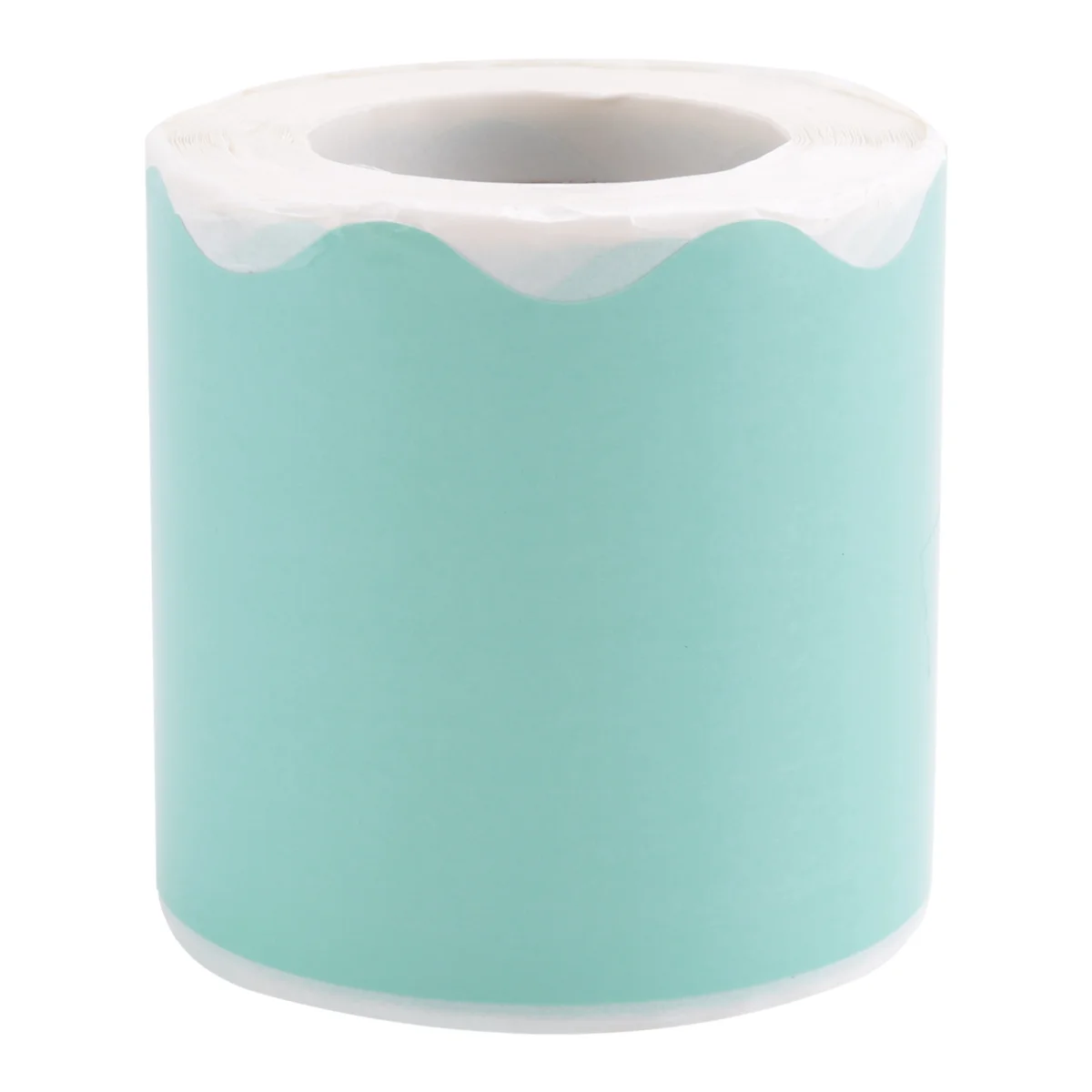 Mint Green Scalloped Rolled Border Sticker Trim - 50Ft - Decorate Bulletin Boards, Walls, Desks, Windows, Doors,