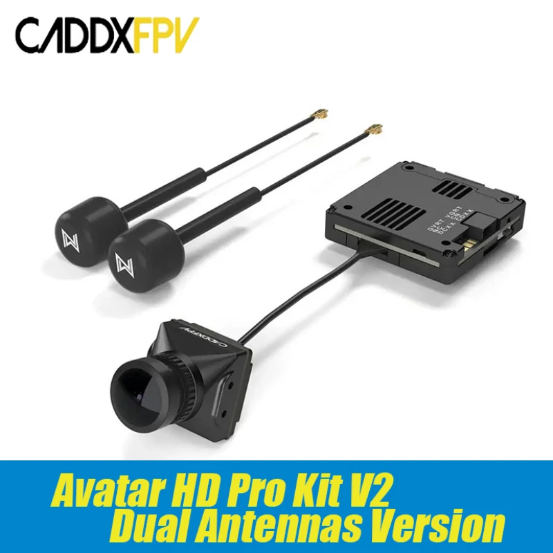 

Caddx Walksnail Avatar HD Kit V2 / Avatar HD Pro Kit (версия с двумя антеннами) Gyroflow + 32 ГБ для FPV дронов фристайл, детали «сделай сам»