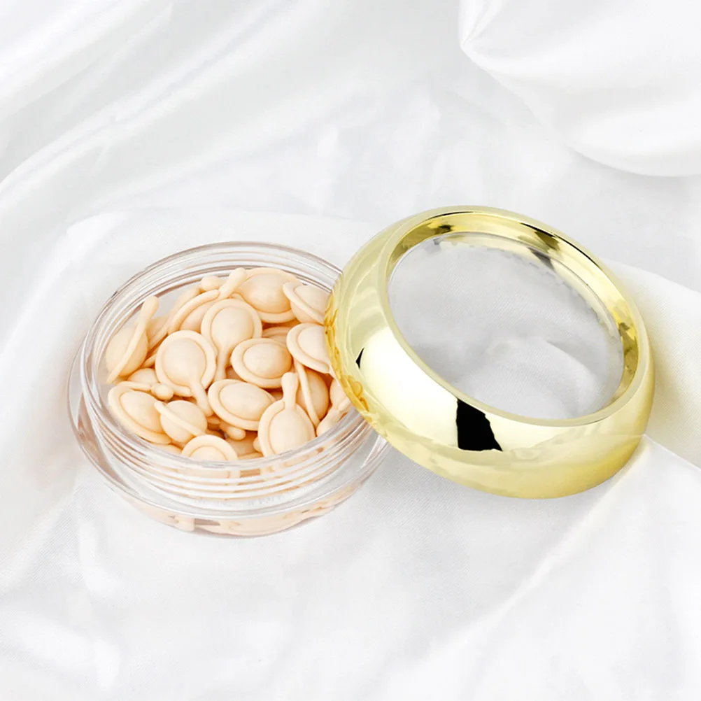 

2Pcs Plastic Bottles Mini Travel Jars Empty Cream Containers Portable Storage for Skincare Capsules Spices Ointments