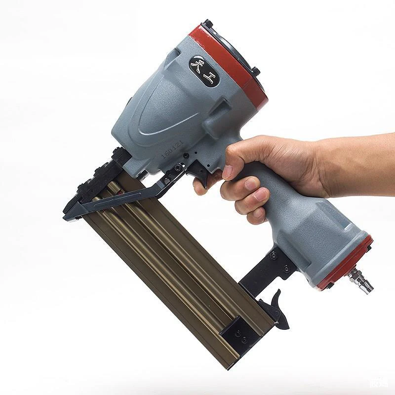 ST64 Pneumatic Nail Home Air Stapler Pneumatic Steel Concrete Nail  PVC Wiring Duct Nailer Length 18-64MM