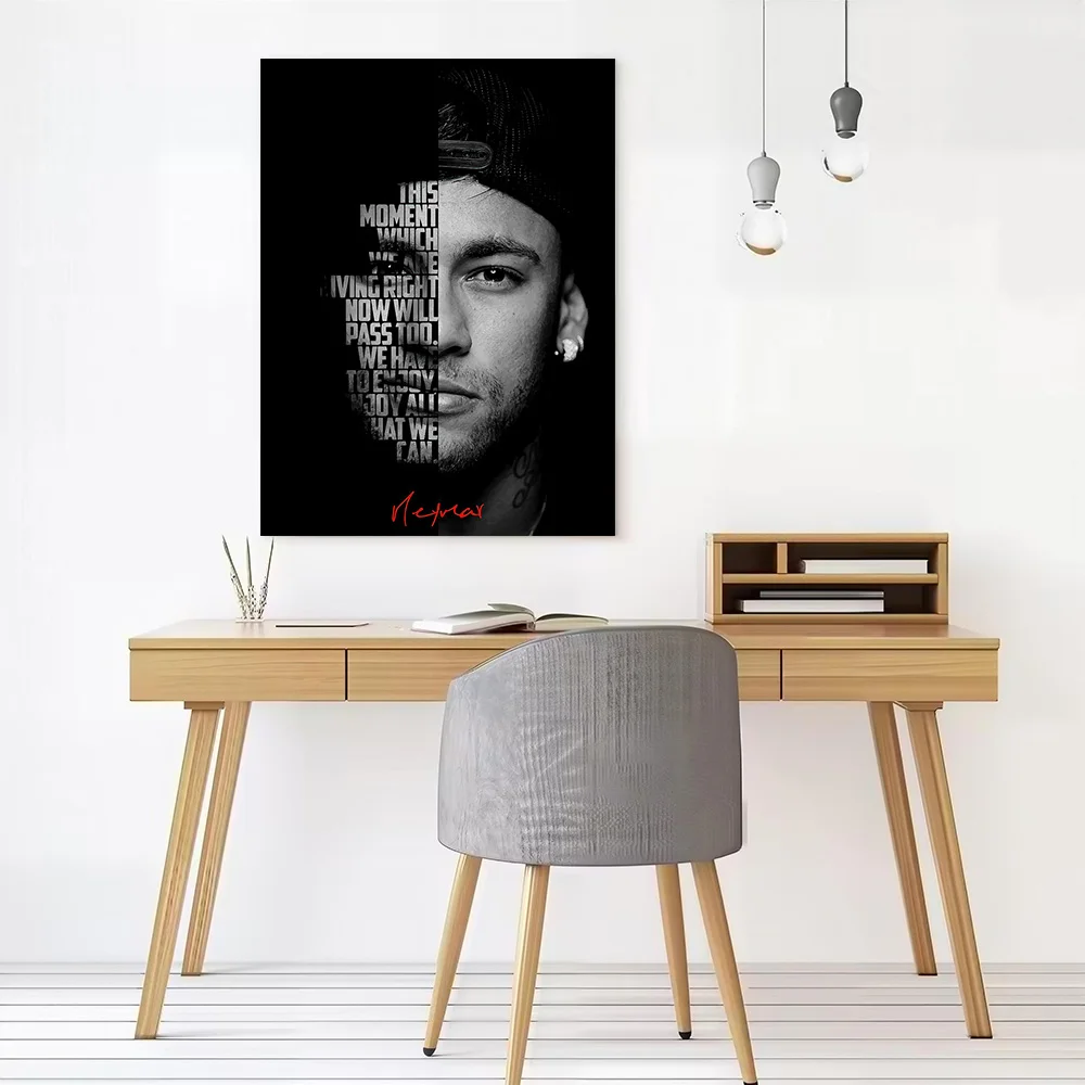 Neymar Jr Printed Canvas Poster Personalized High Quality Wall Art Paintings for Decor Living Room Interior Decoration Bedroom