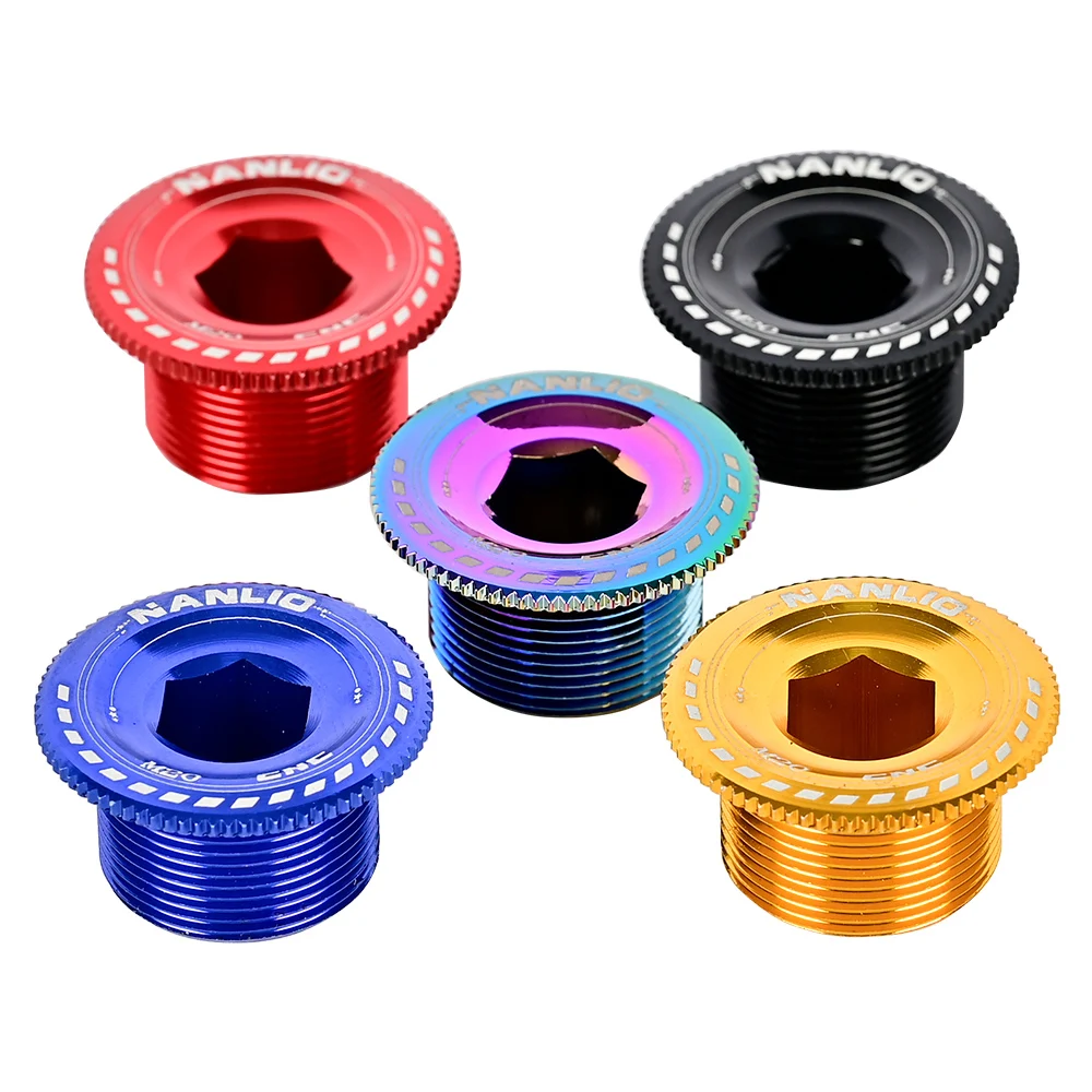 MTB Crank Screw CNC Aluminum Alloy Bicycle Bolt Cap M15/M18/M19/M20 Bike Cover Nut For Shimano XT/XTR/SLX Crankset Cycling Part