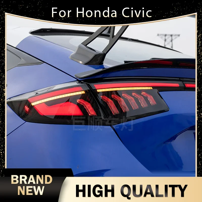 Luces traseras LED para Honda Civic Hatchback 2022-2025 lámpara trasera DRL + señal de giro dinámica + marcha atrás + luces LED