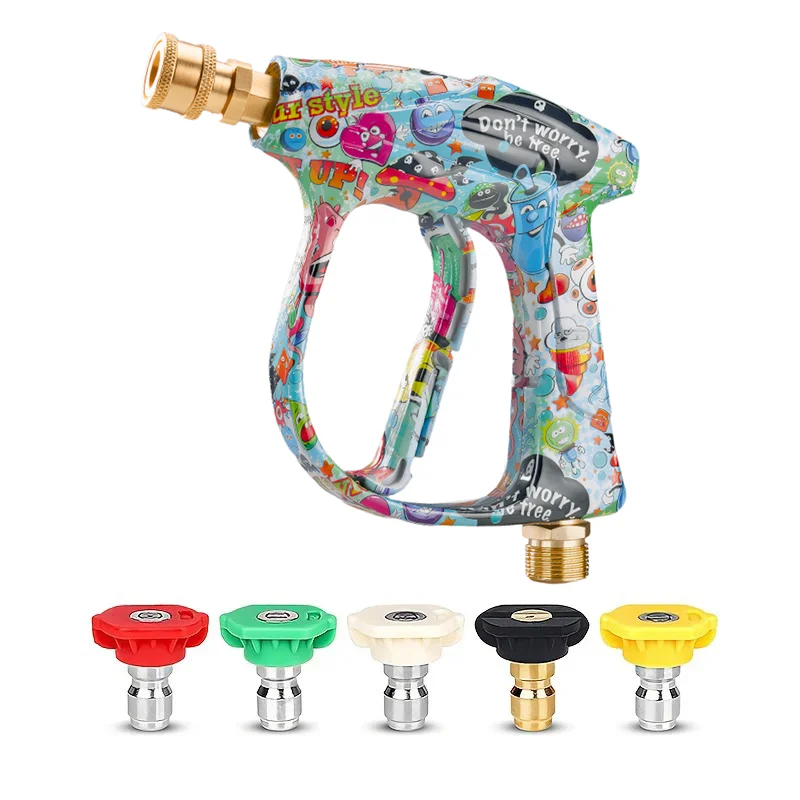 Fashion Painted High Pressure Spray Gun with Complete Nozzle Set, 2026 New Upgrade, Lightweight and Easy to Install Great