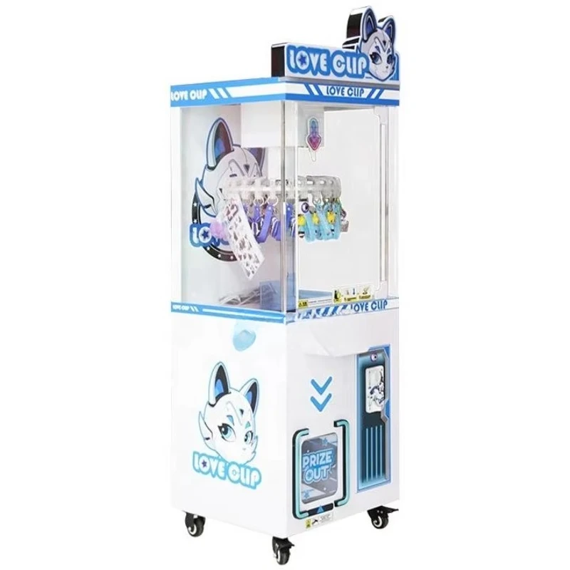

Factory Wholesale Coin-operated Toys Clips Vending Machines Arcade Clips Cheap Bill Operations Doll Claw MachinewithBillReceiver