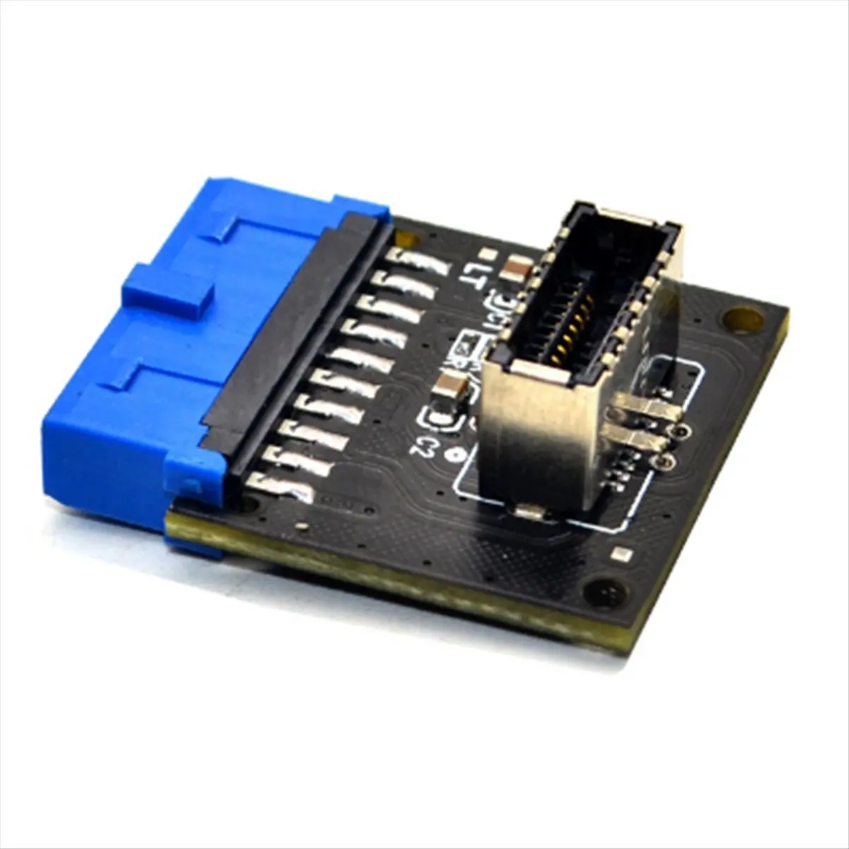 SCLS USB 3.0 Internal Header to USB 3.2 Type C Front Type E Adapter 20 Pin to 19 Pin Converter