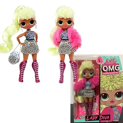 Lol Surprise Doll Big Sister OMG Miss Diva Cool Stylish Hairdressing  Magic Doll  Beauty Set Contains 20 Surprise Toys for Girls