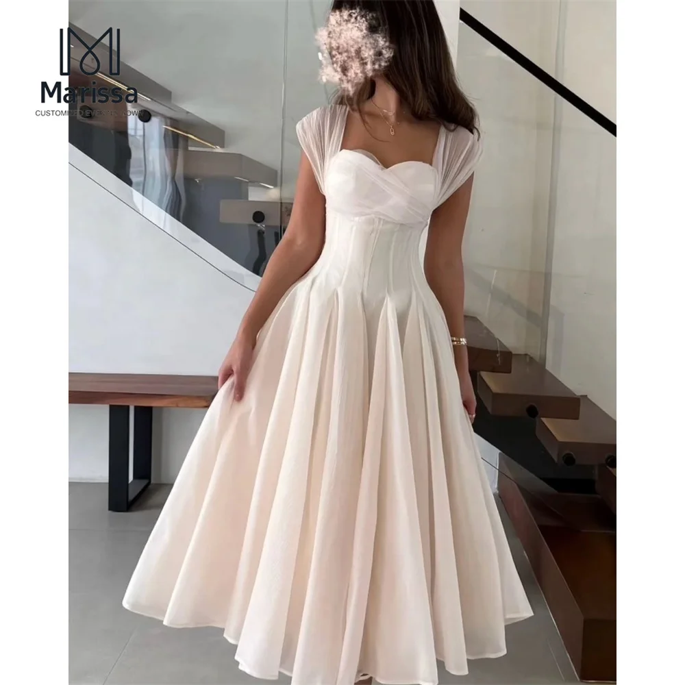 

Marissa Sweetheart Square Collar Elegant Women's Dresses for Wedding Party Dress Chic Evening Dress 2025 Custom Made Prom Gown
