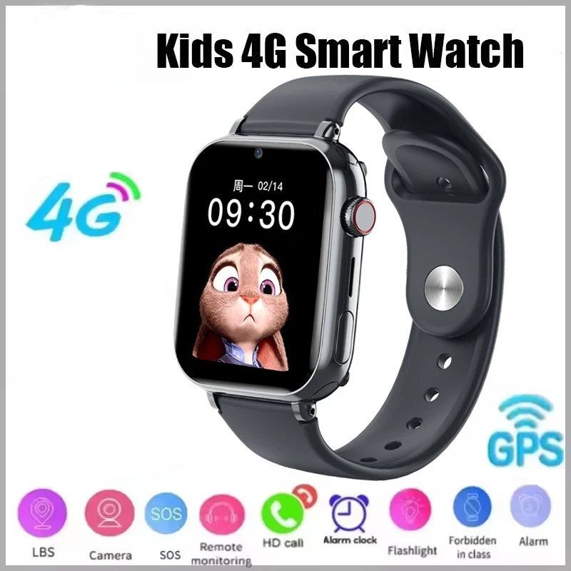 

4G Smart Watch Kids LBS Location SOS Phone Call SIM Card Camera Photo Alarm Clock Children Electronic Watch Gift For Boy Girls