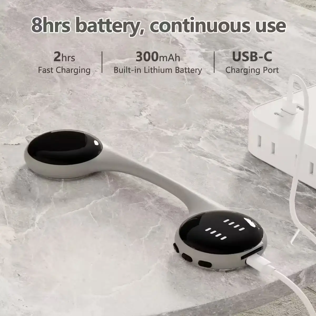 White Noise Machine Bone Conduction Bluetooth Speaker 10 Natural Soothing Sounds with TF Card Slot LED Display Sleep Aid Music