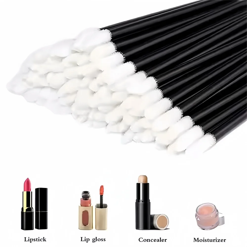 Großhandel 50/100 stücke Einweg Wimpern Pinsel Mascara Applikator Zauberstab Augen Lip Kosmetik Pinsel Verlängerung Kosmetik Make-up-Tools