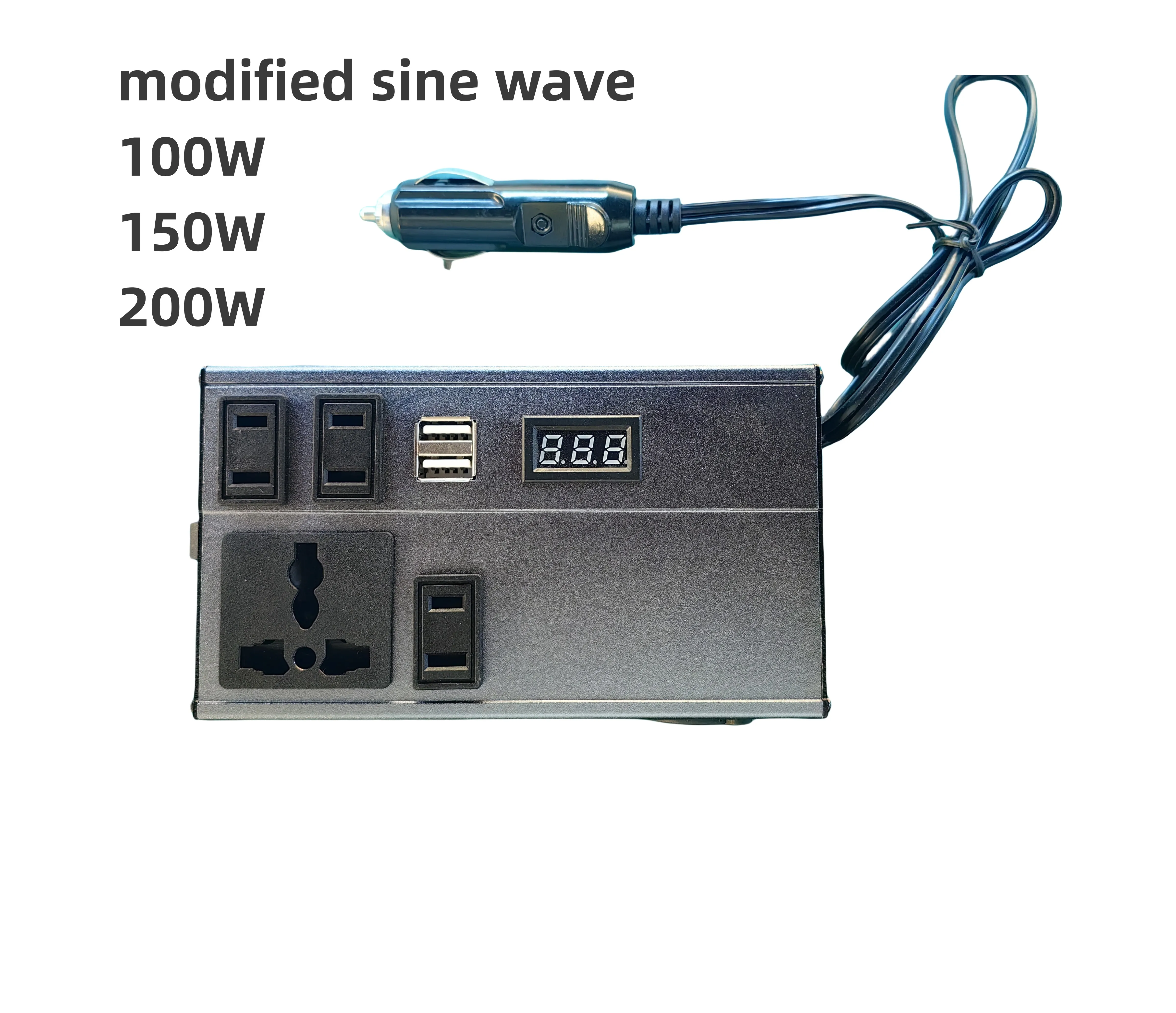 

200W 12VDC to 220VAC Modified Sine Wave DC AC Car Inverter Home Inverter