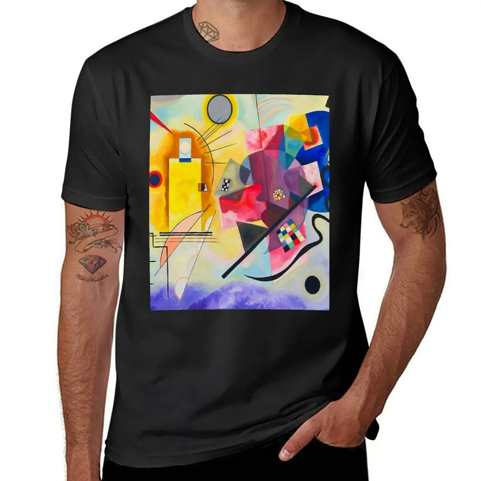 Wassily Kandinsky - Red ,Yellow, Blue,(Rouge ,Jaune, Bleu) T-Shirt Aesthetic clothing new edition tops oversized t shirts men