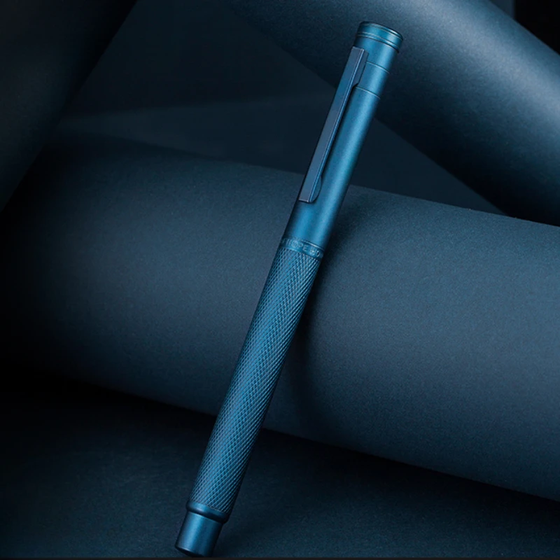 

Hongdian Sky Blue Fish Scale New Style Fountain Pen EF/F/Bent 0.38/0.5/1.0mm Nib Writing Ink Pens Replaceable Ink Cartridges