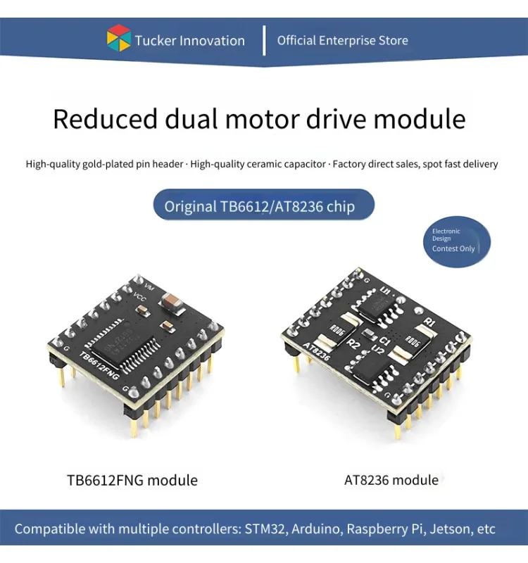 TB6612 Motor Drive Module AT8236 Dual-channel DC Motor Drive Balancing Car Accessories Super L298N