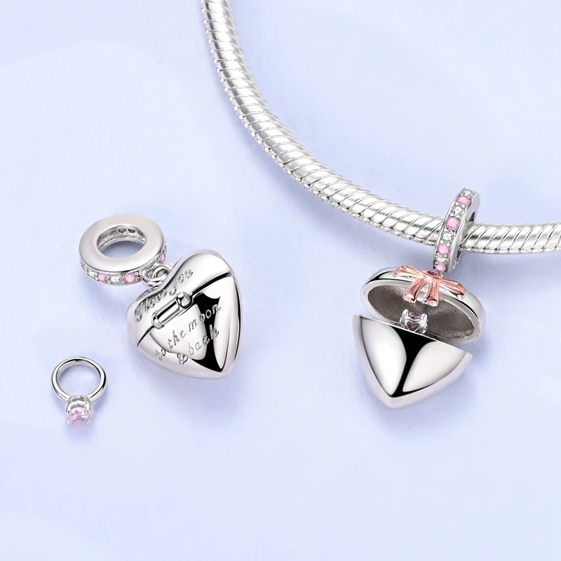 925 Sterling Silver Infinite Love Charms Bead Colorful Zirconium Notes Dangle Fit Original Bracelet DIY Women Jewelry
