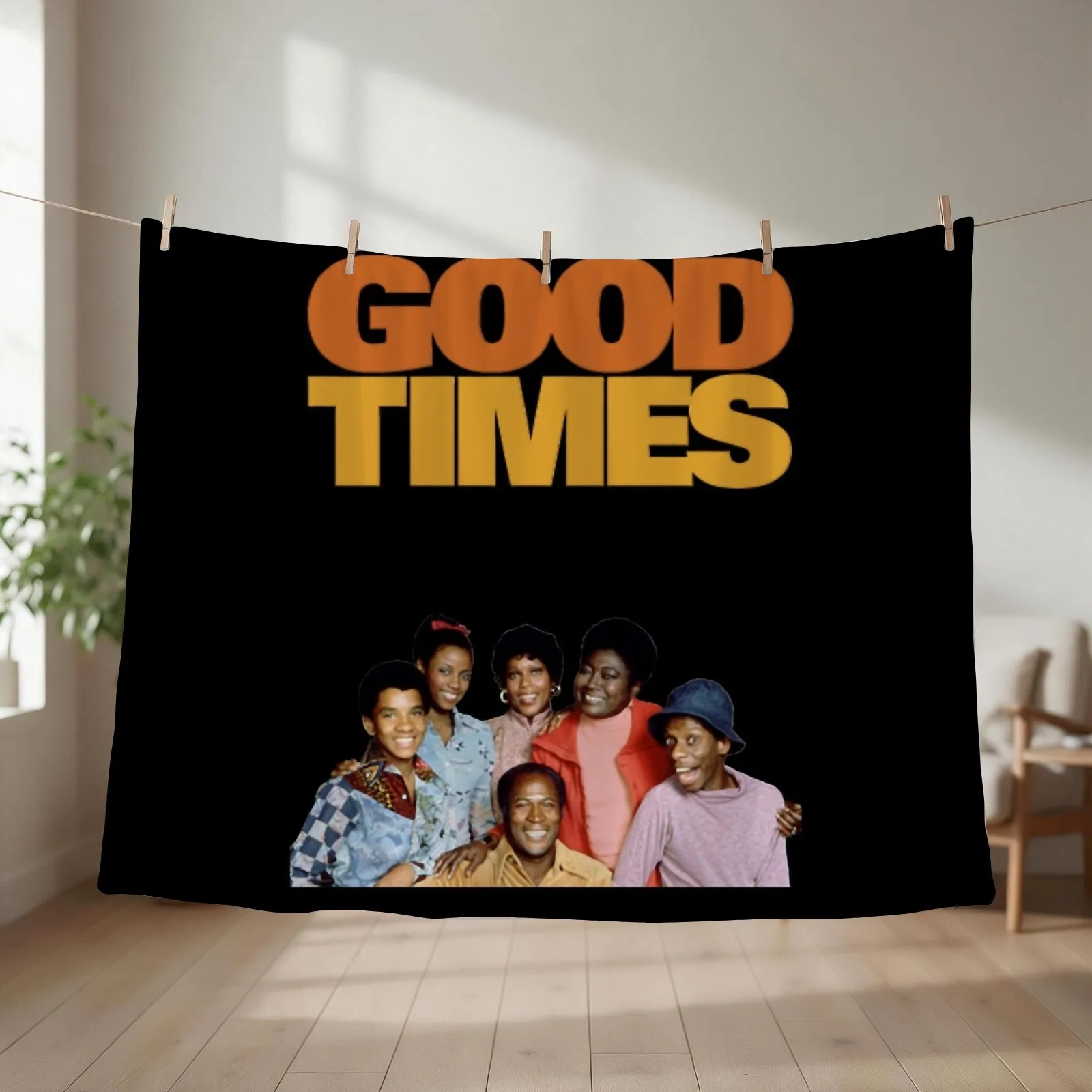 Good Times 70s Cast Classic Throw Blanket couch cozy soft plush fuzzy picnic outdoor blanket