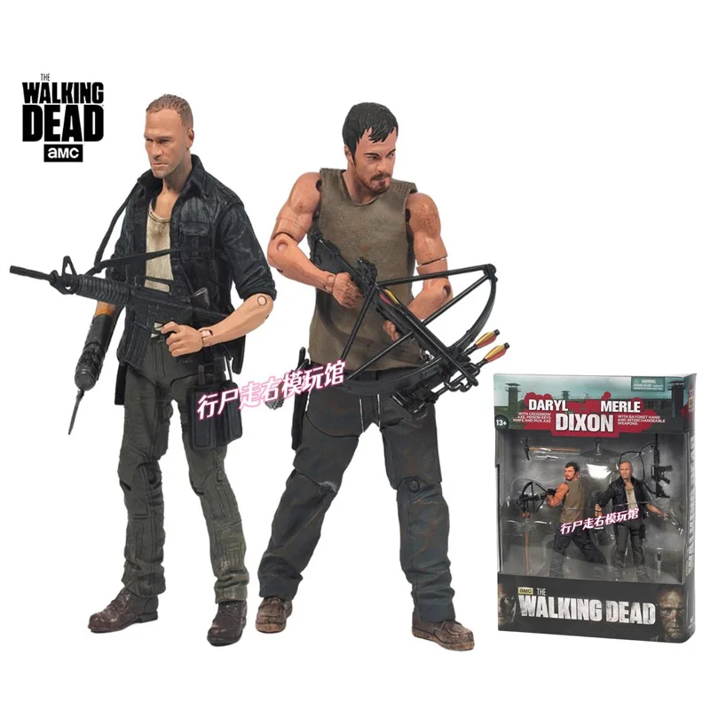 

US TV Hit Series Walking Dead Brother Nu 5inche 1/12 Action Figures McFarland Original Set Collectible Toy