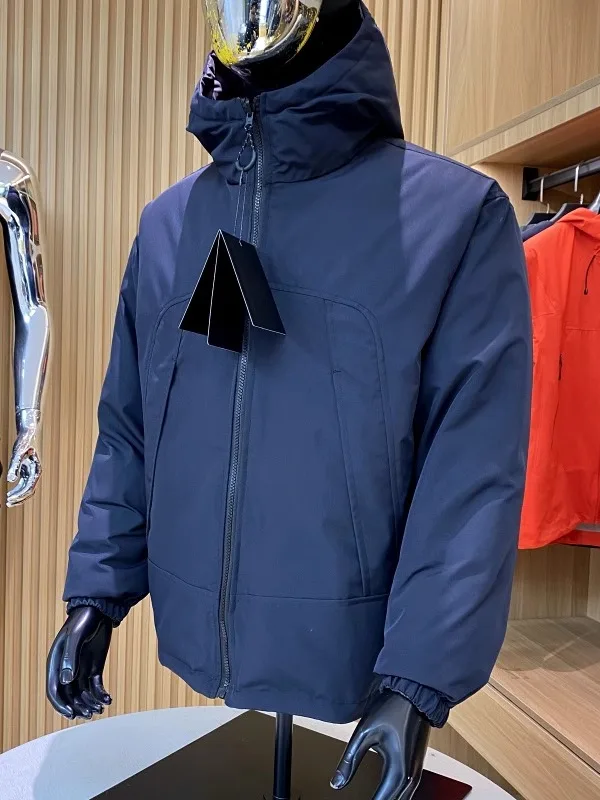 الوزن الثقيل الموصى به على الوجهين ارتداء سوبر دافئ شتاء جديد الرجال ملابس العمل في الهواء الطلق مقنعين القطن Jaet معطف القطن