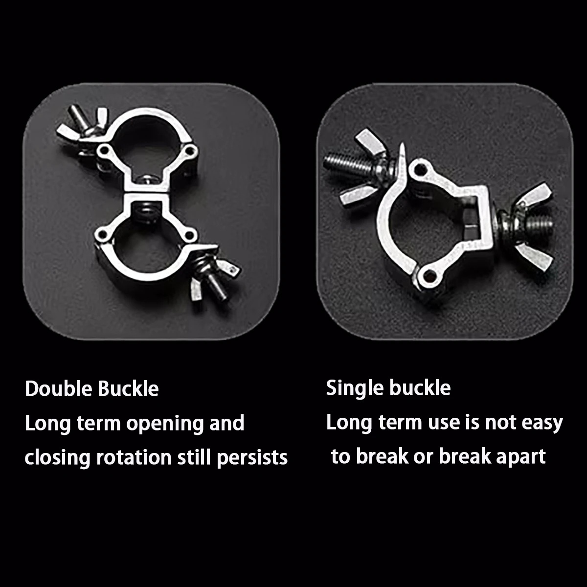 Aluminum Alloy Cross Swivel Coupler Universal Scaffolding Pipe Clamp Rotating Round Tube Fixed Buckle