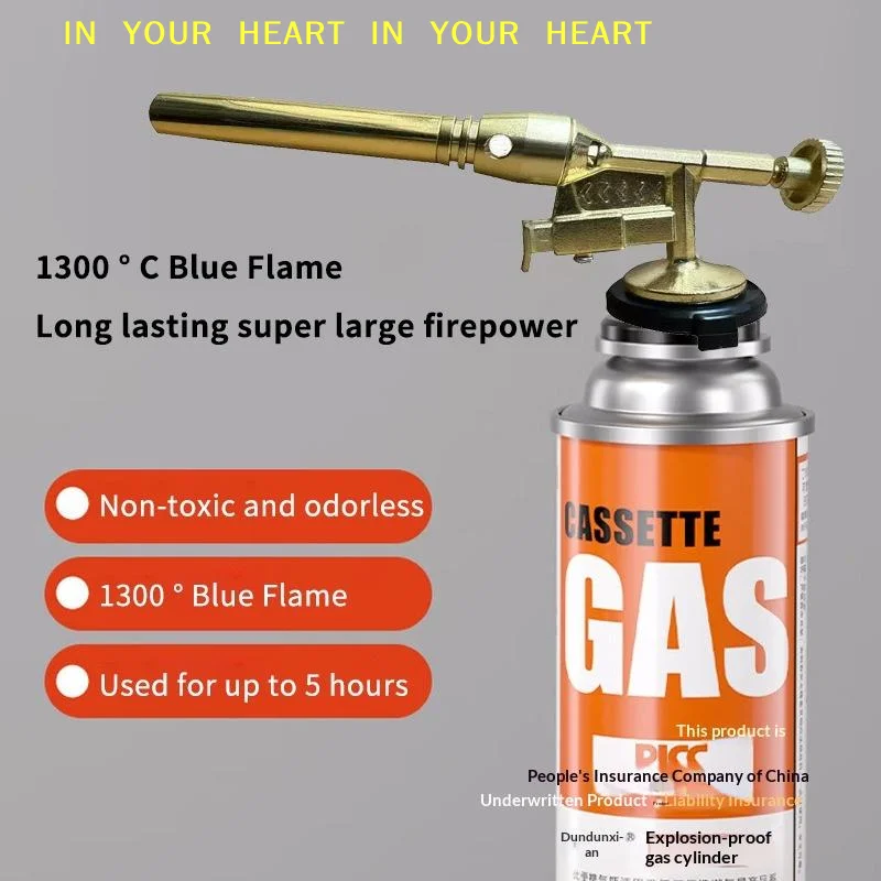 【X】High Temperature Gas Welding Torch Copper Flame Tool for Metal Brazing Outdoor Barbecue Use