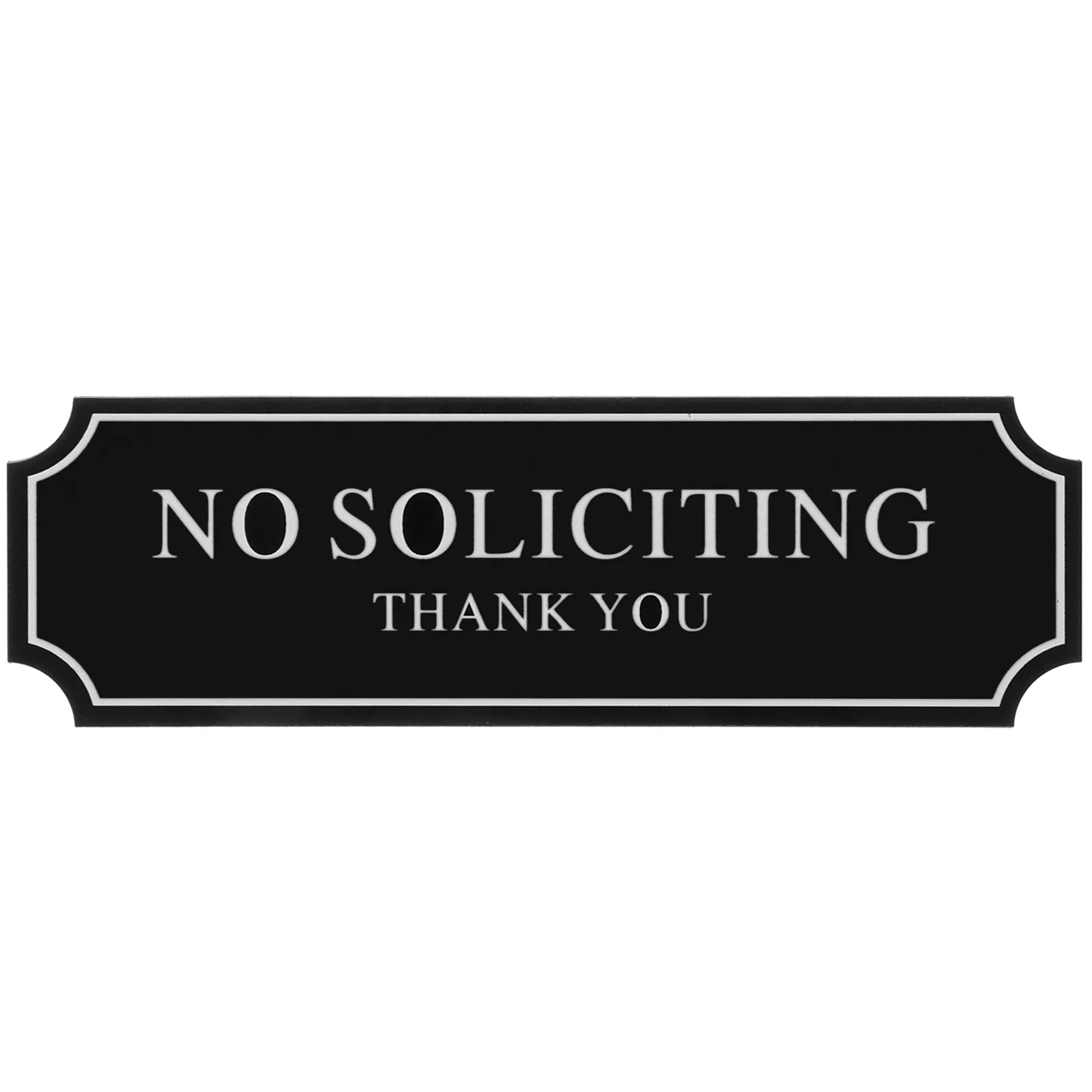 

No Soliciting Sign Acrylic Material Lightweight Portable Door Decor Removable Signs Use Household Door Signboard