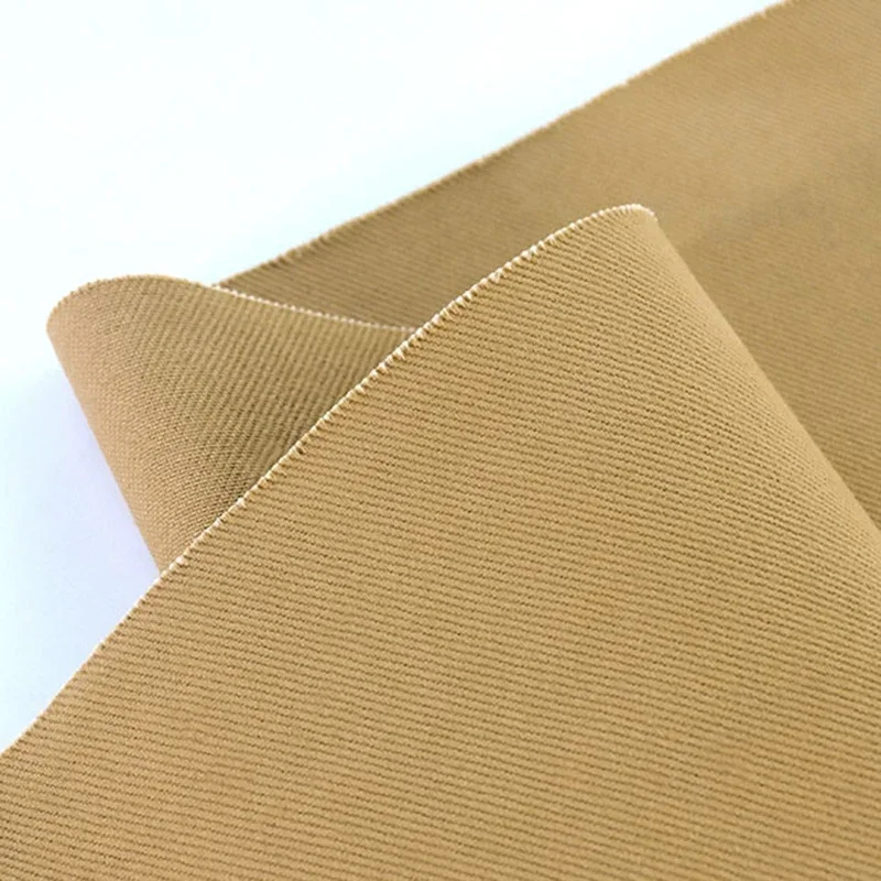 Cotton Thick Twill Singledrill Khaki Cloth Fabric Carbon Brushed Washed Fabrics For Coat Pants Jackets 530G/M Tissu 50X150cm