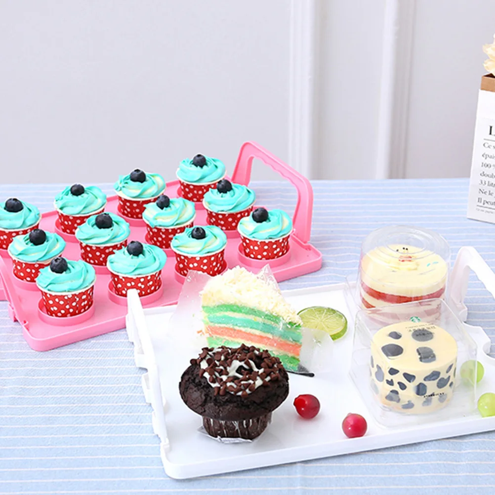 

1Pcs Double Layer Transparent Plastic Cake Box Food Grade Durable Waterproof Oil Proof Dessert Packaging Box for Bakery