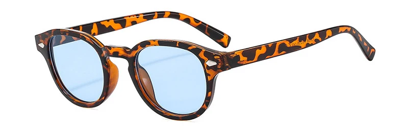 Neue mehrfarbige Retro-Sonnenbrille mit kleinem Rahmen, grenzüberschreitende europäische und amerikanische Sonnenbrille, vielseitig einsetzbar mit Metallscharnier