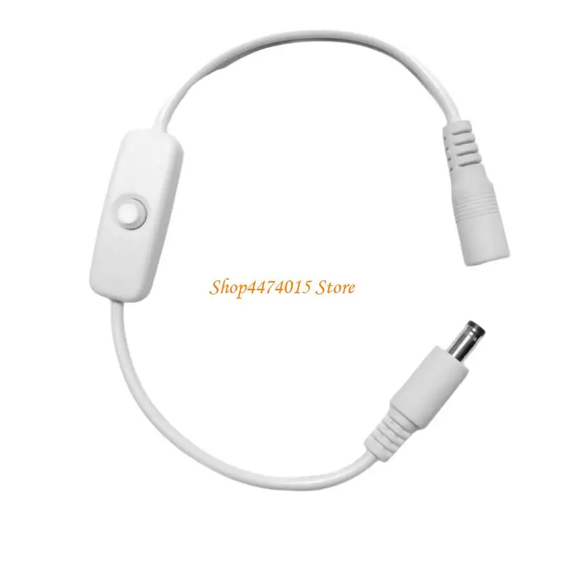 K1AA DC5.5X2,1 mm männlich weibliches Stromkabel für kleine elektronische Geräte mit Knopf