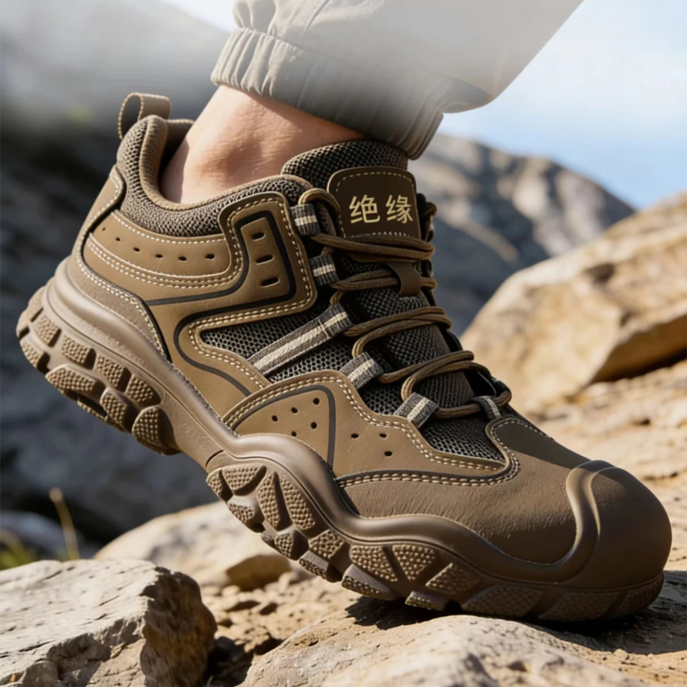 

Breathable Men Indestructible shoes Composite toe 10kV insulated shoes Anti-smash Anti puncture Safety Shoes Work Sneakers Men