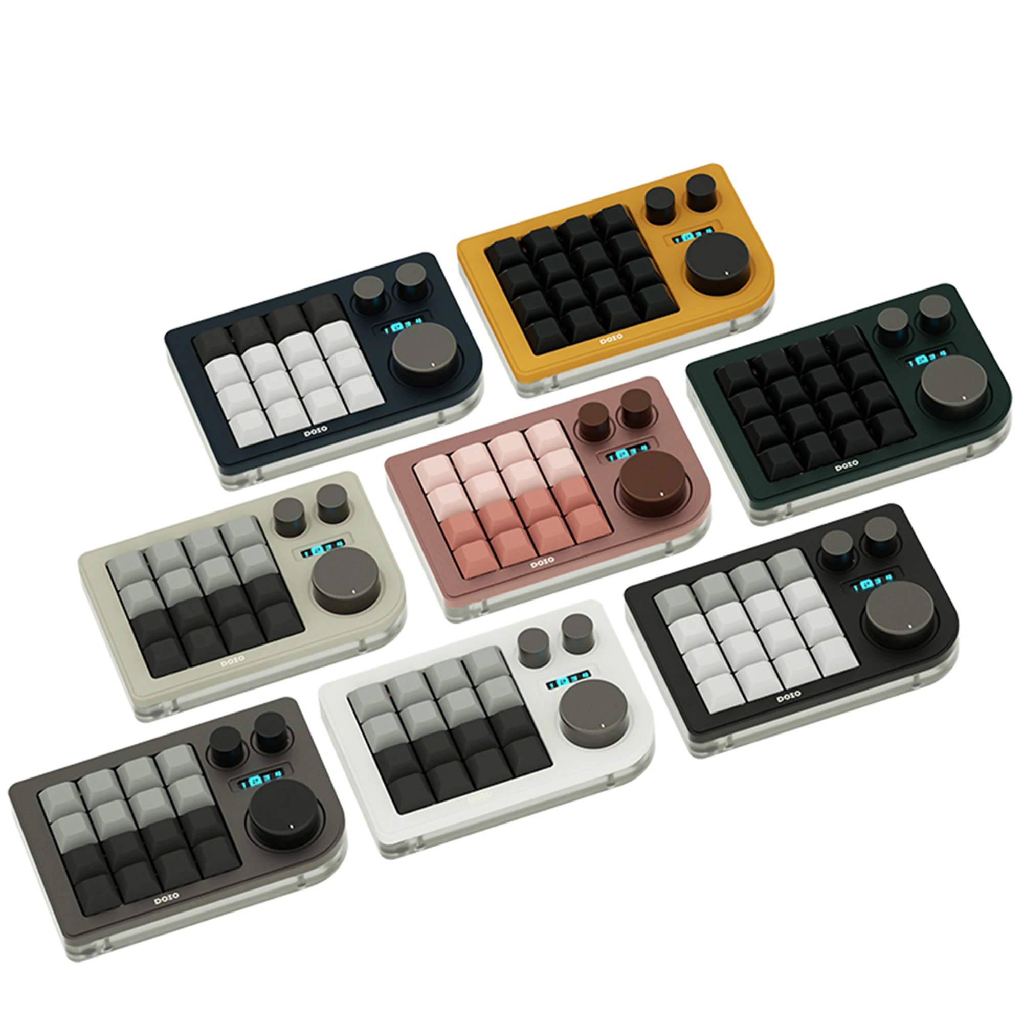 

Programmable Knob Mini Wired Mechanical Keyboard Numeric Keypad QMK Support VIA Gasket Hot Swap Scoket Switch RGB Backlit